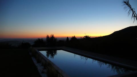 Pool view, Sunset