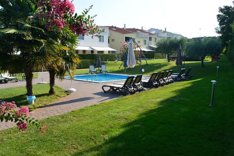 Patio, Garden, Pool view