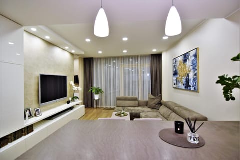 TV and multimedia, Kitchen or kitchenette, Living room, Seating area, Dining area