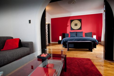 Bed, Balcony/Terrace, Living room, Decorative detail, Bedroom