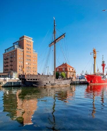 Appartment im Ohlerich Speicher in Wismar mit Stadt -und Meerblick Appartement-Hotel in Wismar