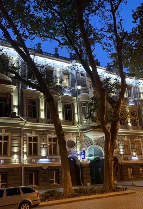 Property building, Facade/entrance, Night, Location