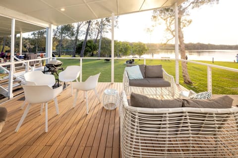 Seating area, River view