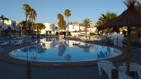 Swimming pool, Sunset