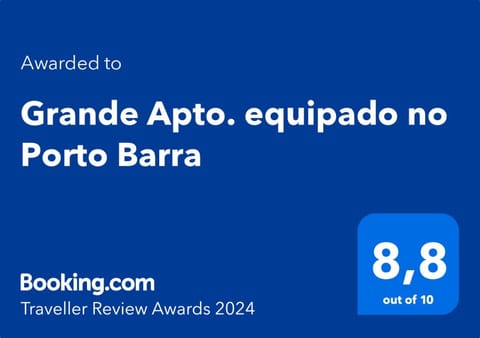 Grande Apto tot equipado no PORTO da BARRA Apartment in Salvador