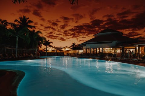 Swimming pool, Sunset