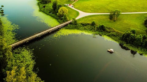 Natural landscape, Bird's eye view, Lake view