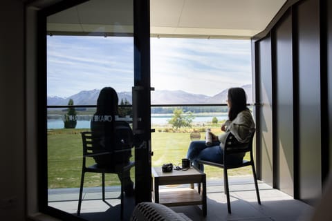 People, Natural landscape, View (from property/room), Balcony/Terrace, Lake view, Mountain view