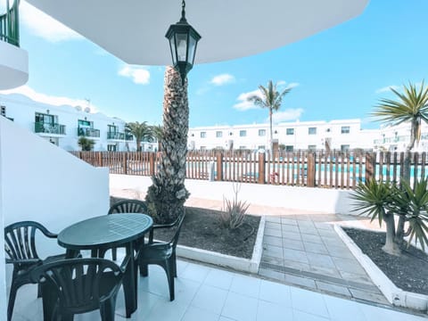 Patio, Pool view