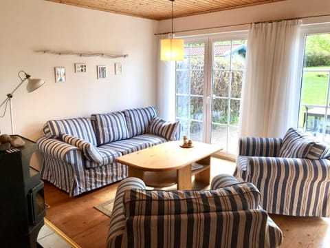 Living room, Seating area, Garden view