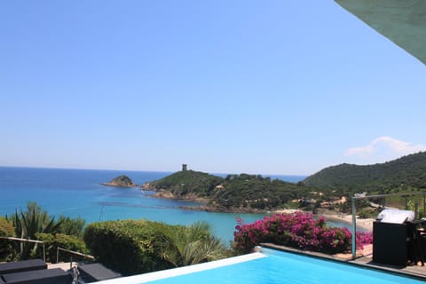 Balcony/Terrace, Pool view, Sea view