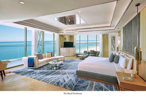 Bed, Bedroom, Sea view