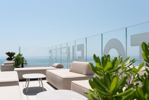 View (from property/room), Balcony/Terrace, Sea view, Swimming pool