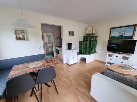 Living room, kitchen