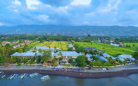 Property building, Bird's eye view, View (from property/room), Sea view
