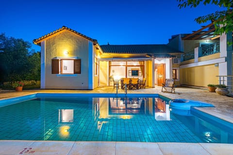 Property building, Swimming pool, Swimming pool, Sunset