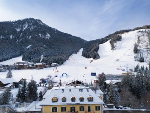 Day, Winter, Skiing, Mountain view