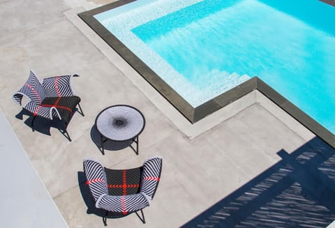 Patio, Pool view