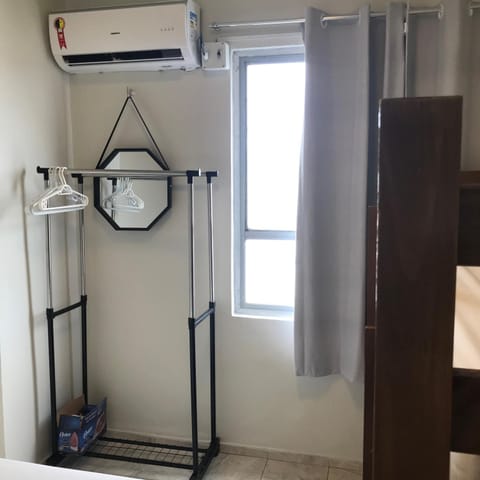 Bedroom, wardrobe, air conditioner