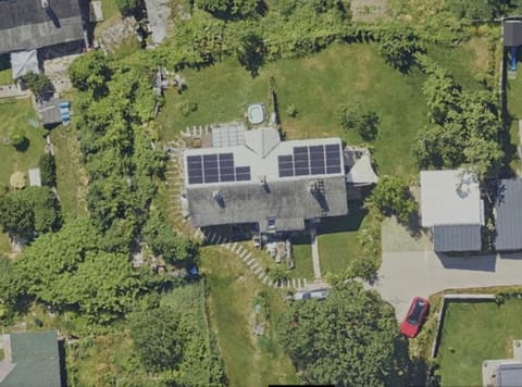 Property building, Neighbourhood, Natural landscape, Bird's eye view, Parking