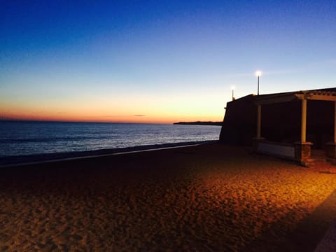 Natural landscape, Beach, Sea view, Sunset