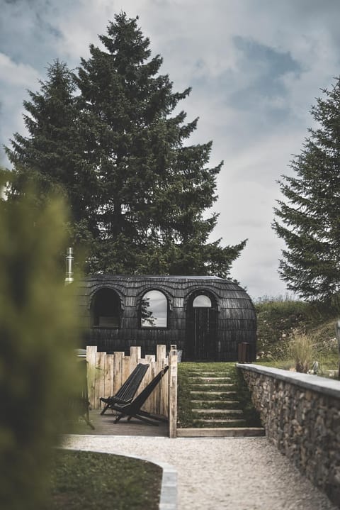 Spring, Garden, Sauna, Garden view