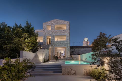 Facade/entrance, Night, Swimming pool, Swimming pool