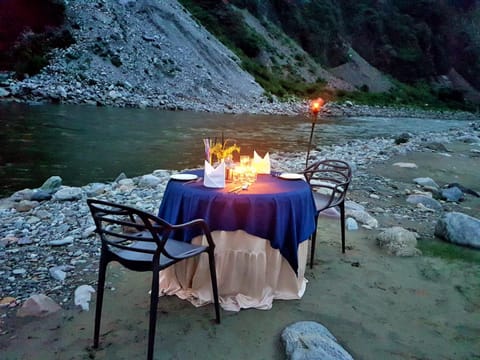 Evening entertainment, River view