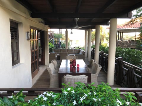 Patio, Seating area, Dining area