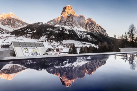 Winter, Mountain view, Swimming pool, Swimming pool