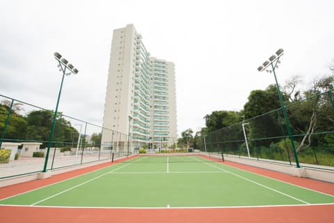 Facade/entrance, Tennis court