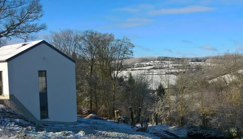 Winter, Garden, Mountain view