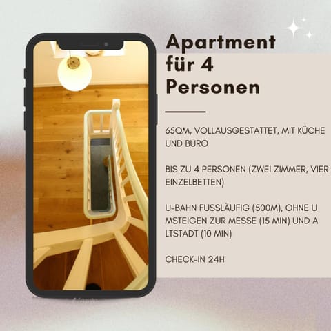 Apartment für 4 Personen Apartment in Dusseldorf