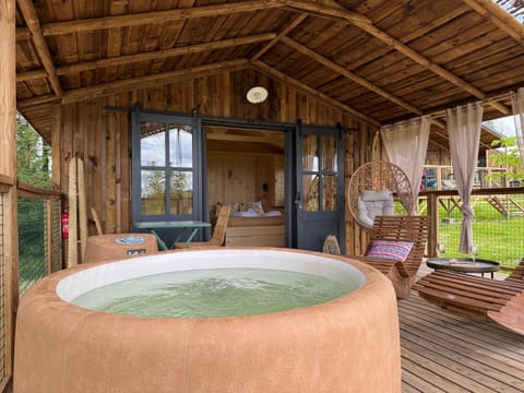 Patio, Hot Tub, View (from property/room), Garden view