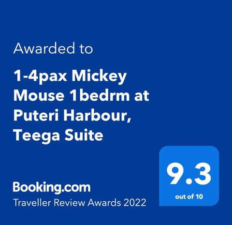 1-4pax Mickey Mouse 1bedrm at Puteri Harbour, Teega Suite Condo in Singapore