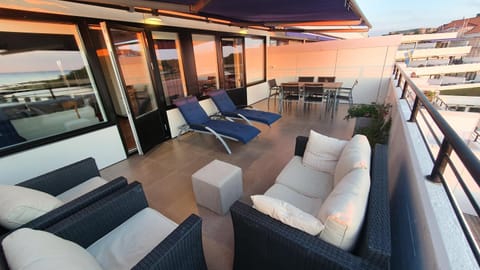 Patio, Balcony/Terrace, Sea view, Sunset