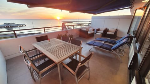 Patio, Balcony/Terrace, Sea view, Sunset