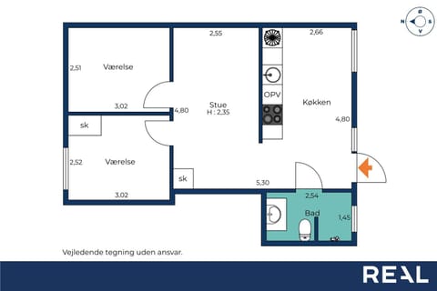 Floor plan, Text overlay