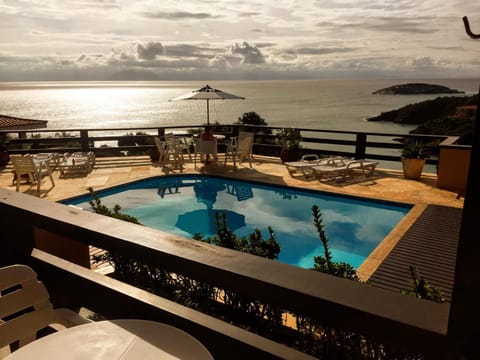 Balcony/Terrace, Pool view, Sea view, Swimming pool, Sunrise