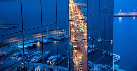 Facade/entrance, Bird's eye view, City view, Sea view