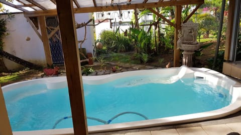 Appartement d'une chambre avec piscine partagee jardin clos et wifi a Le lamentin a 9 km de la plage Appartamento in Martinique