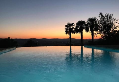 Swimming pool, Sunset