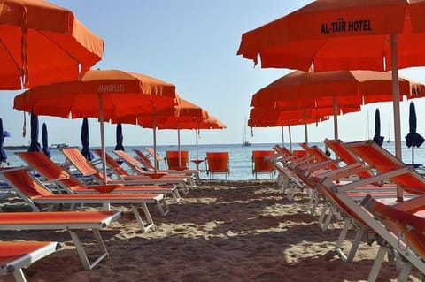 Beach, Sea view, sunbed