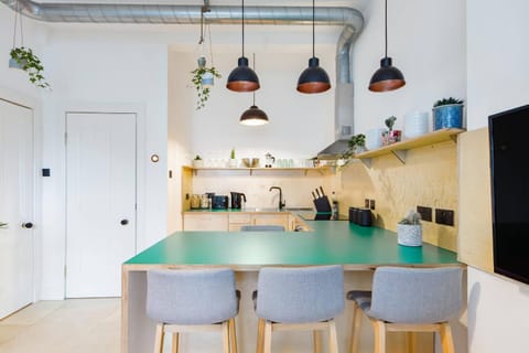 The Plywood Flat, Modern Style In A Traditional Tenement Apartment in Edinburgh