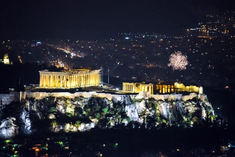 Nearby landmark, Night, City view