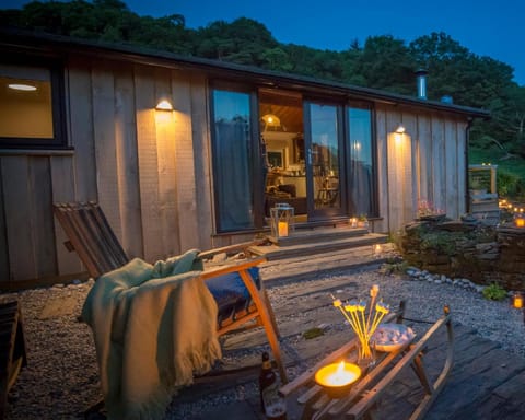 Patio, Night, Garden, Garden view, sunbed