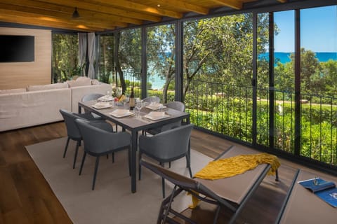 Patio, Natural landscape, View (from property/room), Living room, Seating area, Sea view