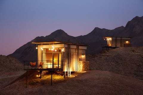 Property building, Night, Natural landscape, Mountain view