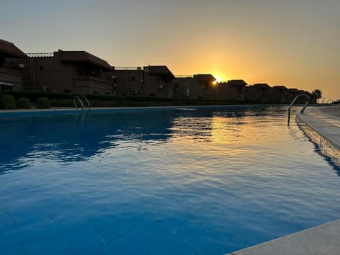 Swimming pool, Sunset