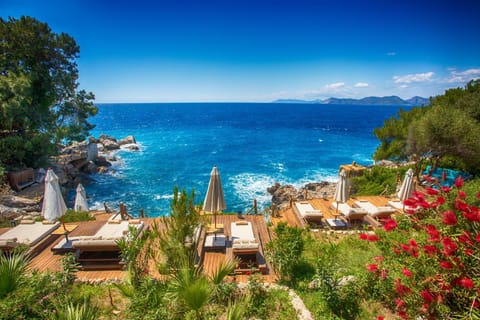 Natural landscape, Beach, Sea view, sunbed